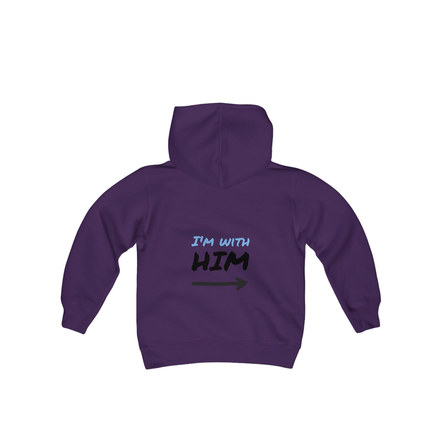 Youth Hoodie - "I'm With Him"