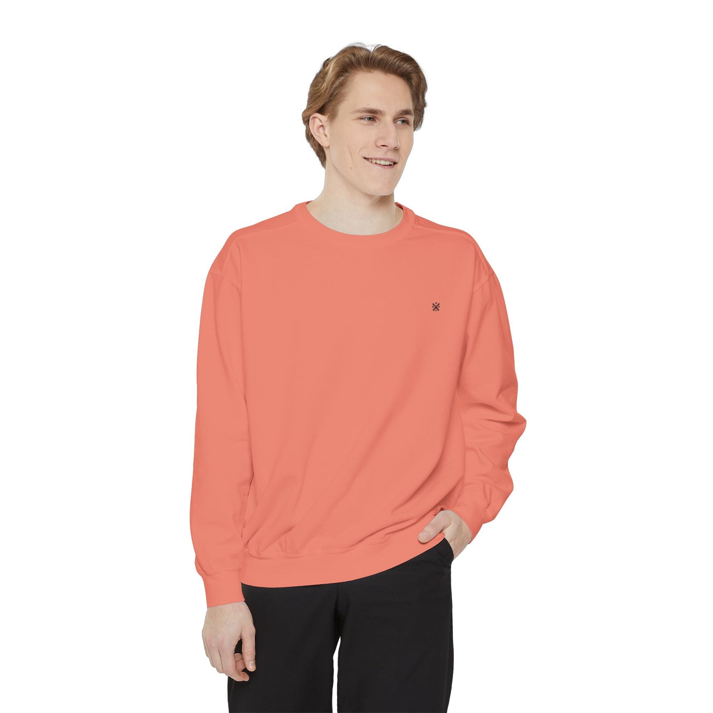 Cozy Garment-Dyed Sweatshirt - Perfect for Casual Wear