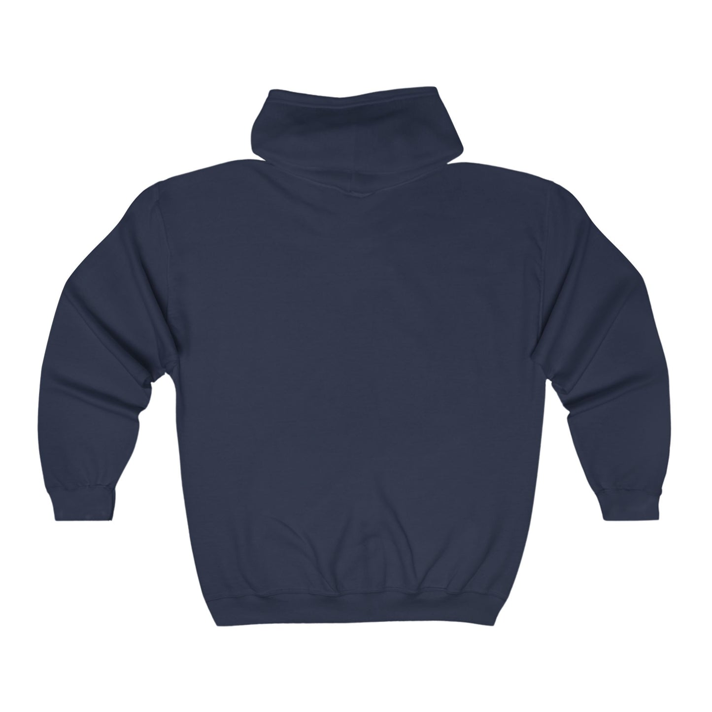 Full Zip Hooded Sweatshirt - Classic Comfy Style, Reduced Pilling - 50% Cotton, 50% Polyester