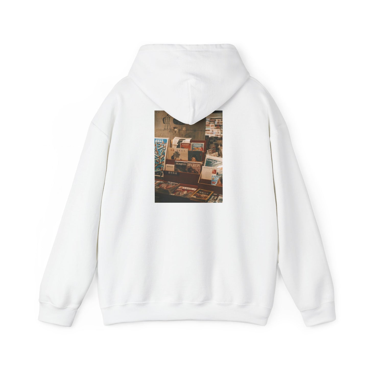 Vintage-Inspired Hooded Sweatshirt with Graphic Design