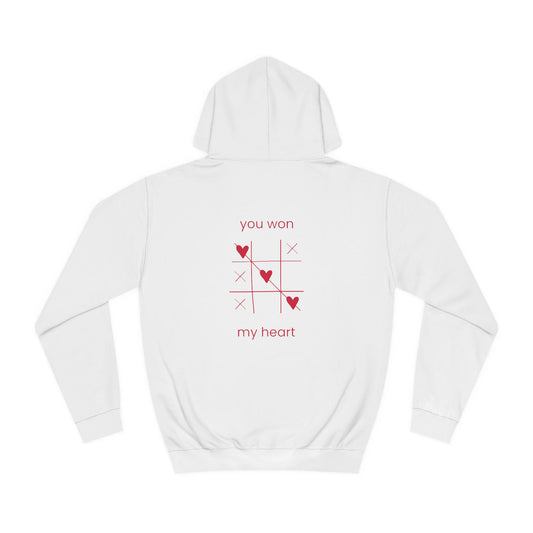 Copy of You Won My Heart Unisex College Hoodie - Stylish & Cozy Gift for Students