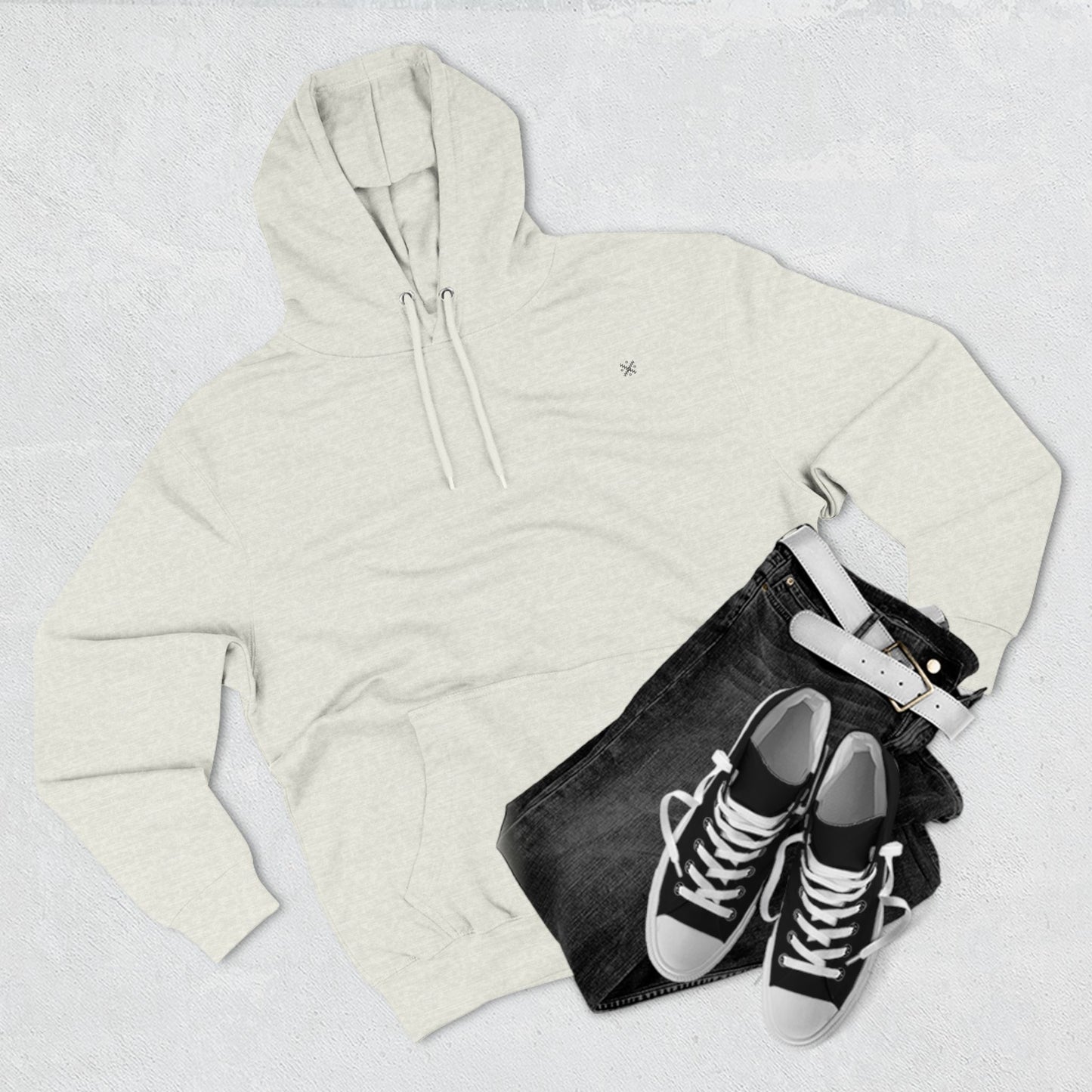 Cozy Three-Panel Fleece Hoodie for Everyday Comfort