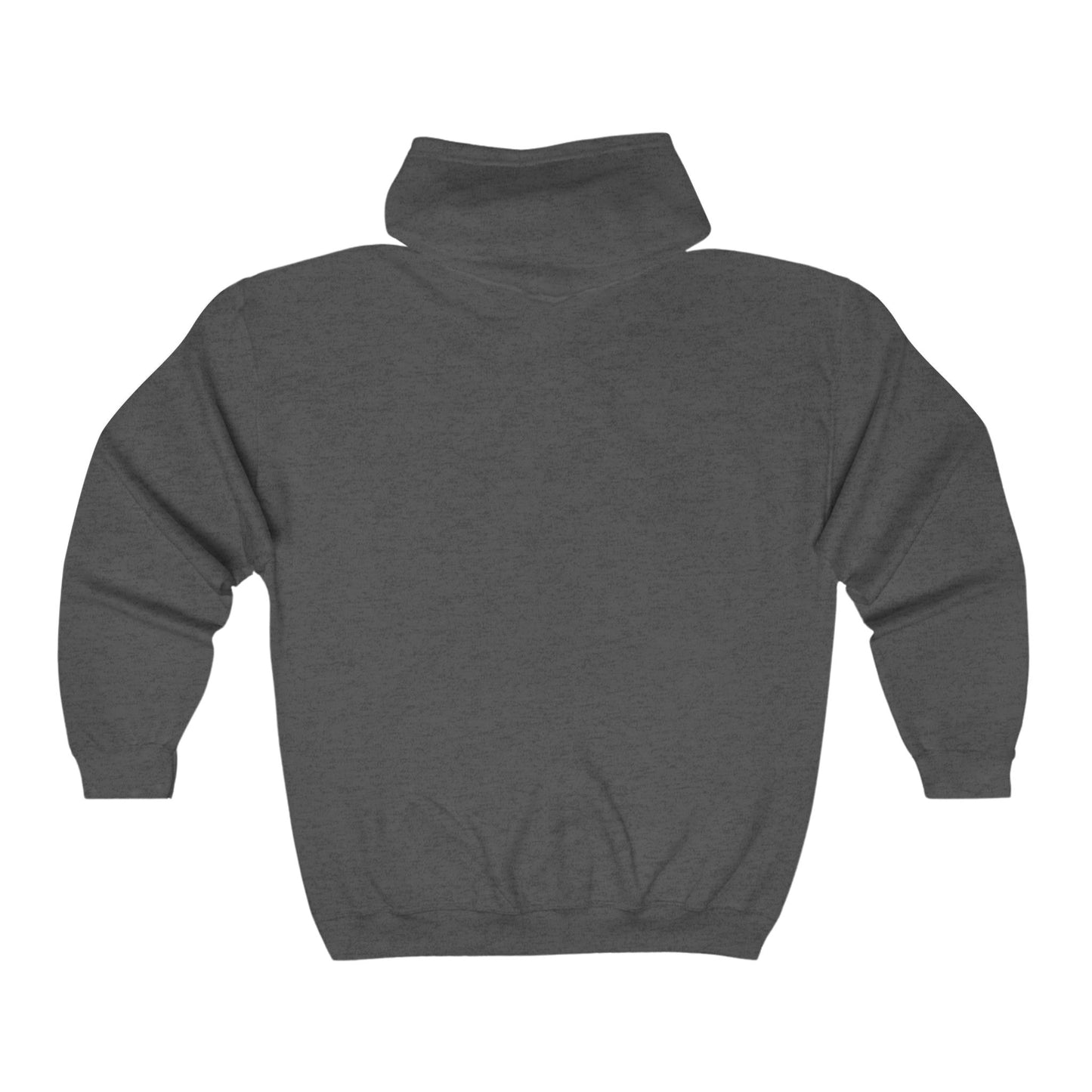 Full Zip Hooded Sweatshirt - Classic Comfy Style, Reduced Pilling - 50% Cotton, 50% Polyester