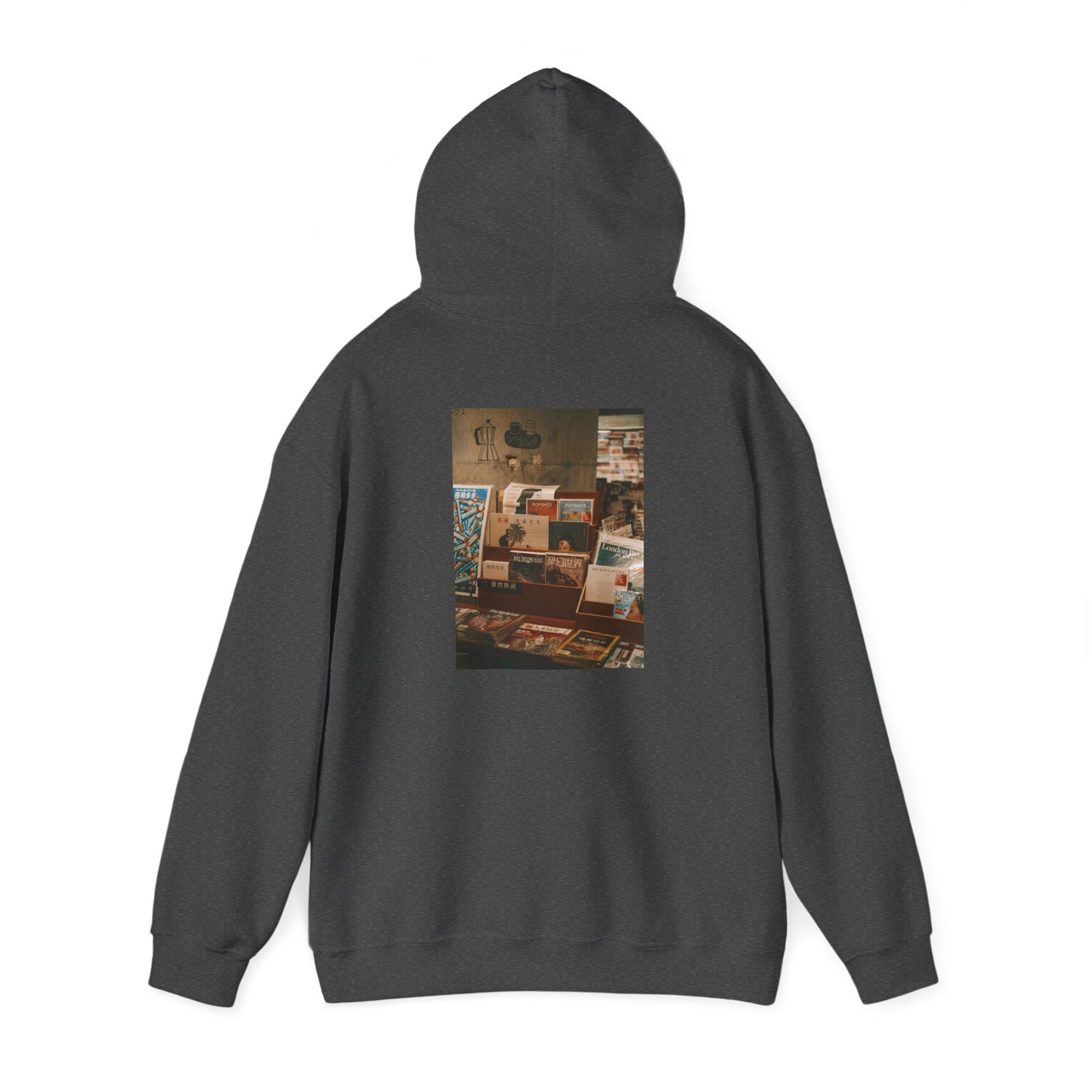 Vintage-Inspired Hooded Sweatshirt with Graphic Design