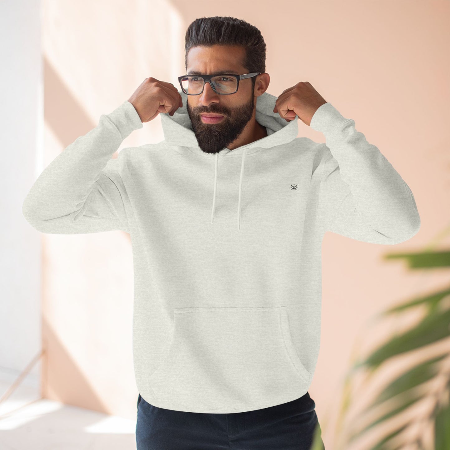 Cozy Three-Panel Fleece Hoodie for Everyday Comfort