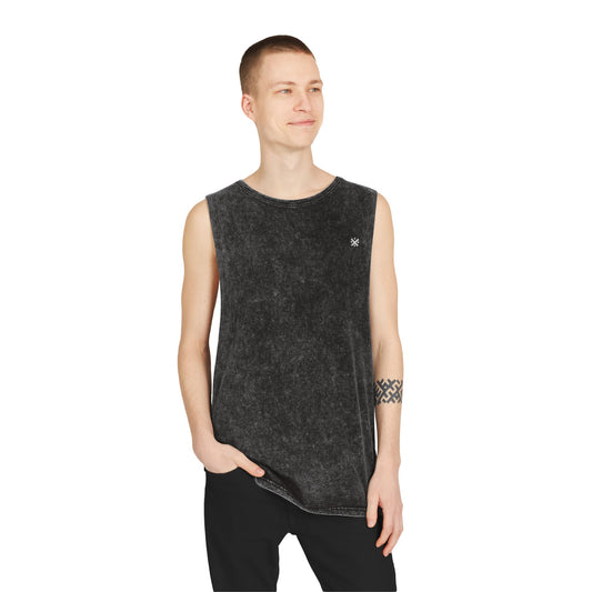 Unisex Stonewash Tank Top - Casual Summer Essential