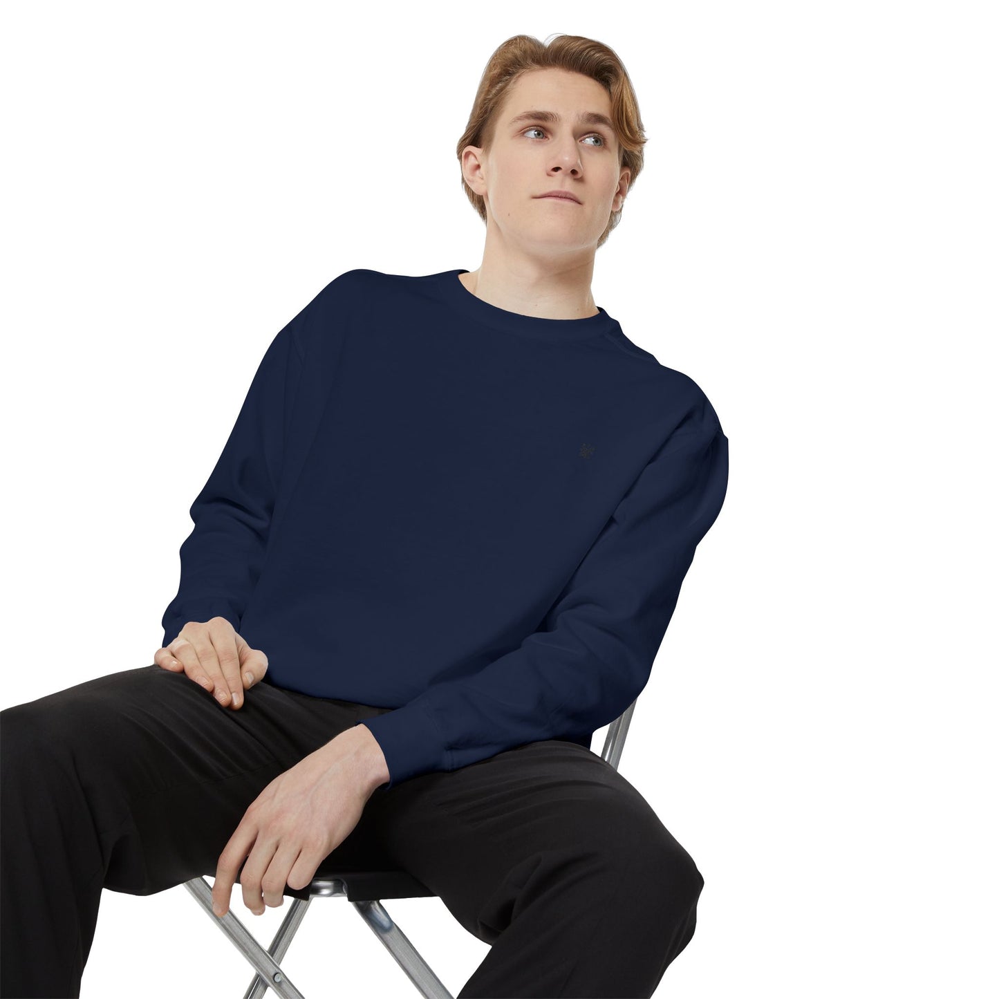 Cozy Garment-Dyed Sweatshirt - Perfect for Casual Wear