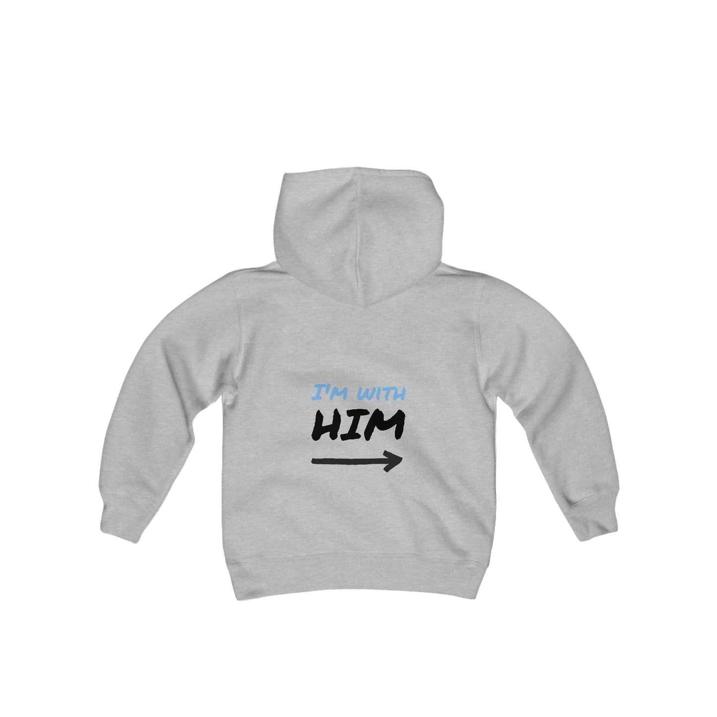 Youth Hoodie - "I'm With Him"