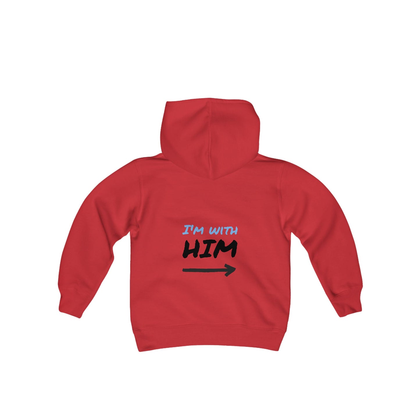 Youth Hoodie - "I'm With Him"