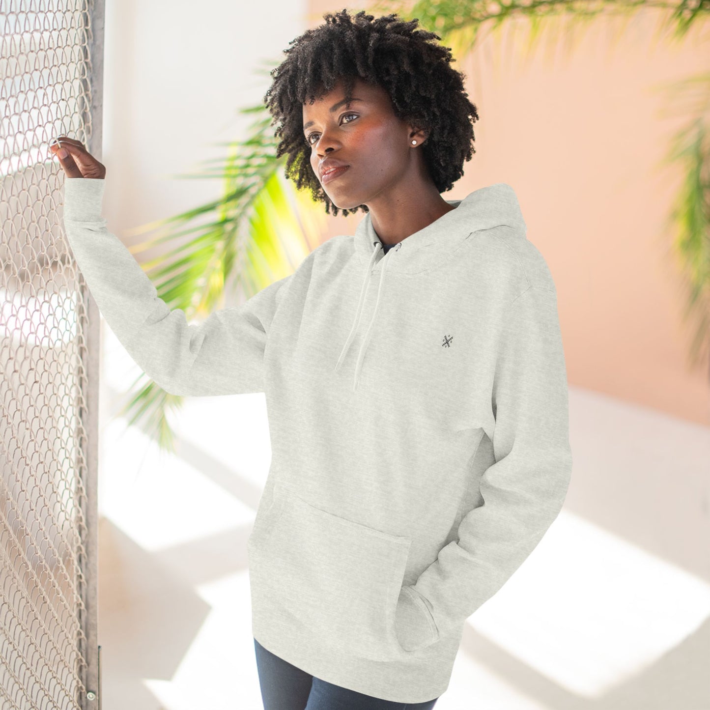 Cozy Three-Panel Fleece Hoodie for Everyday Comfort