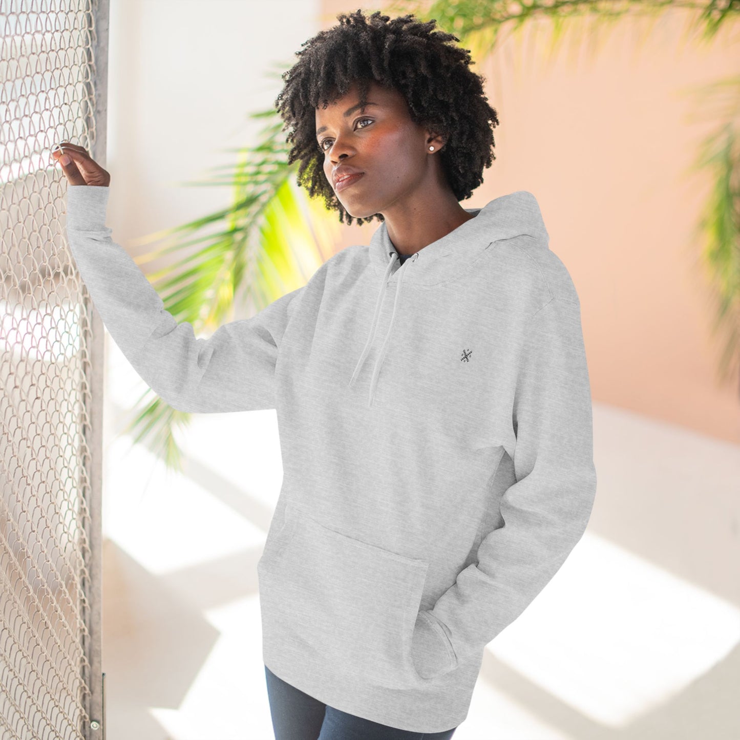 Cozy Three-Panel Fleece Hoodie for Everyday Comfort