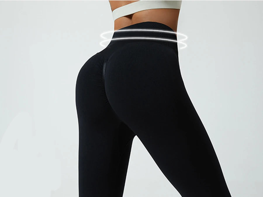 New Seamless Push Up Sport Leggings For Women High Waist Tummy Control Gym Workout Fitness Tights Stretchy Peach Butt Yoga Pants