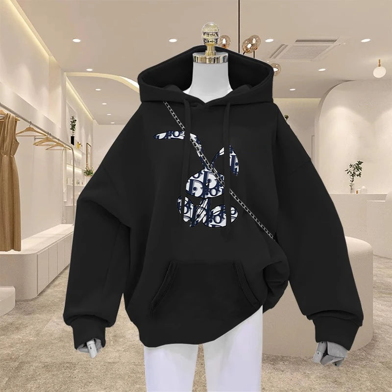 Women High Quality Casual Hoodies Harajuku Y2k Designer Ladies Luuxry Hooded Sweatshirt Female Vintage Trendy Pullovers Clothing