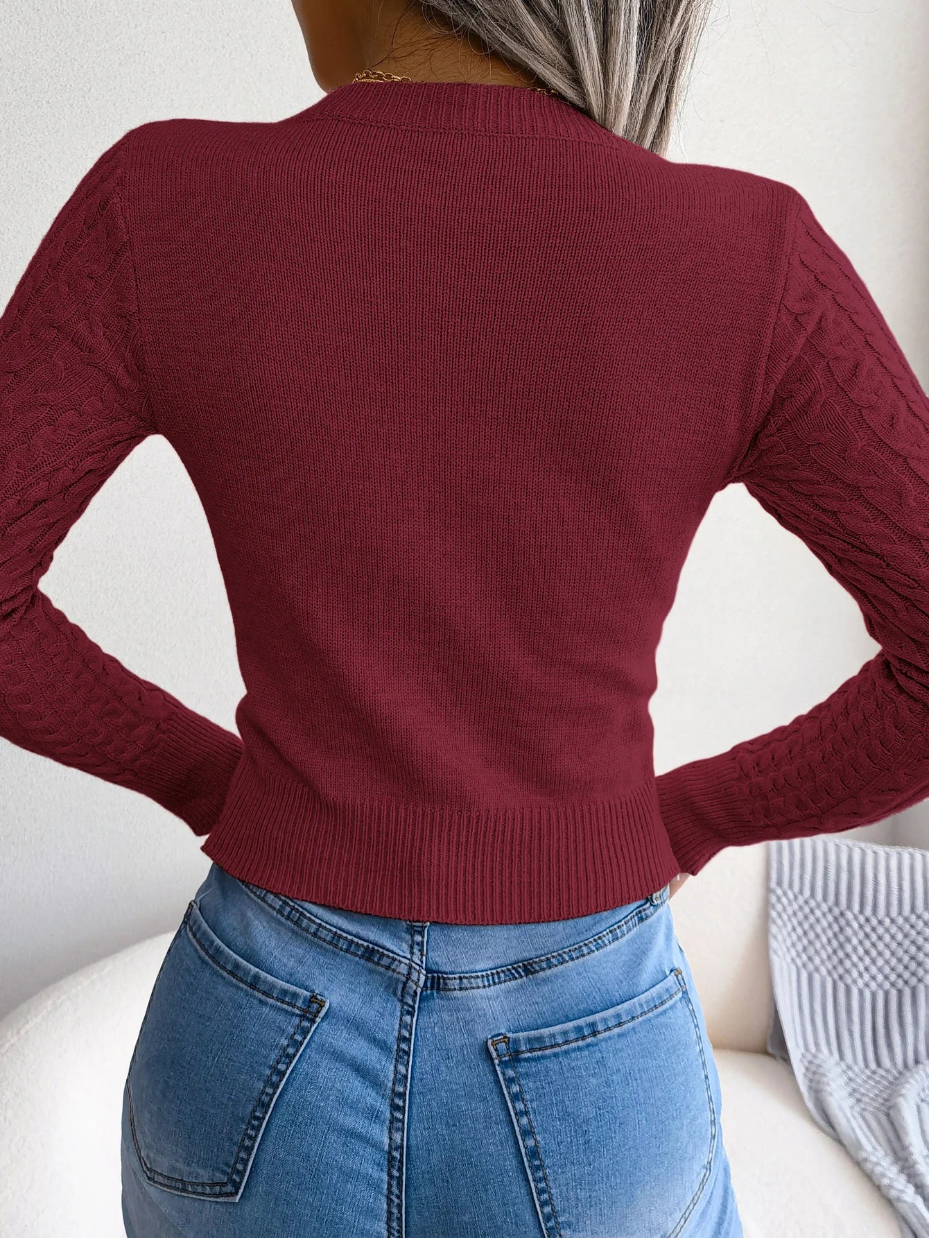 Sexy Hollow Out Sweater Women 2023 Autumn Winter Long Sleeve Knitted Pullovers Black Pink Green Pruple