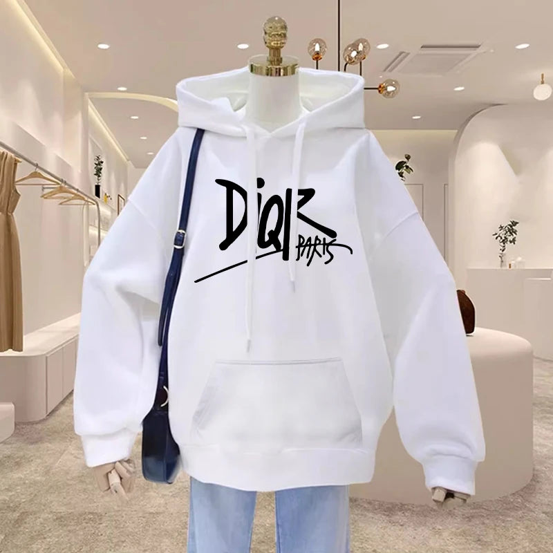 Women High Quality Casual Hoodies Harajuku Y2k Designer Ladies Luuxry Hooded Sweatshirt Female Vintage Trendy Pullovers Clothing