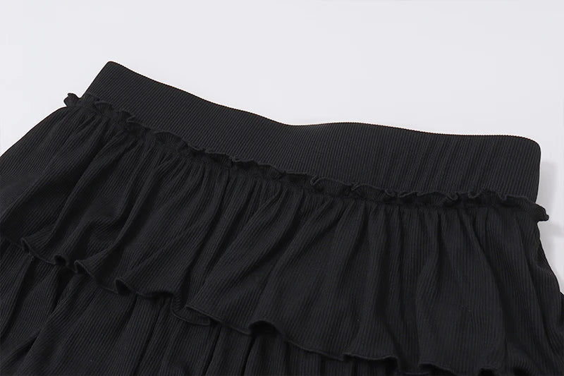 WhereMery Sexy Short Skirt Summer New Y2K Pleated Puzzle Mini Skirt Sweet and Cute Nightclub Party Women's Skirt Fashion Women's