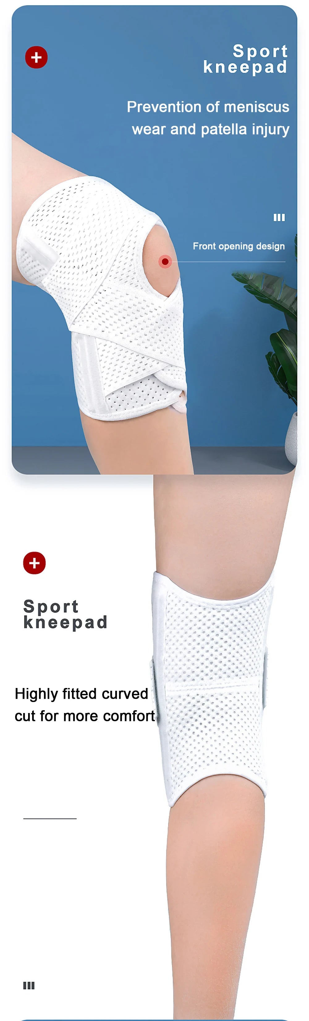 1PC Sports Kneepad Men Women Pressurized Elastic Knee Pads Knee Support Joints Protector Fitness Volleyball Brace Protector