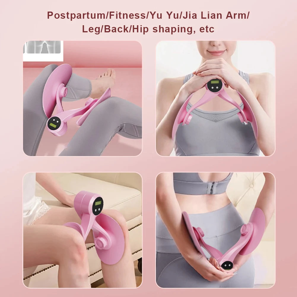 Thigh Exerciser with Counter Thigh Trimmer Multifunctional Leg Beauty Device Master High Resistance Hip Training Device