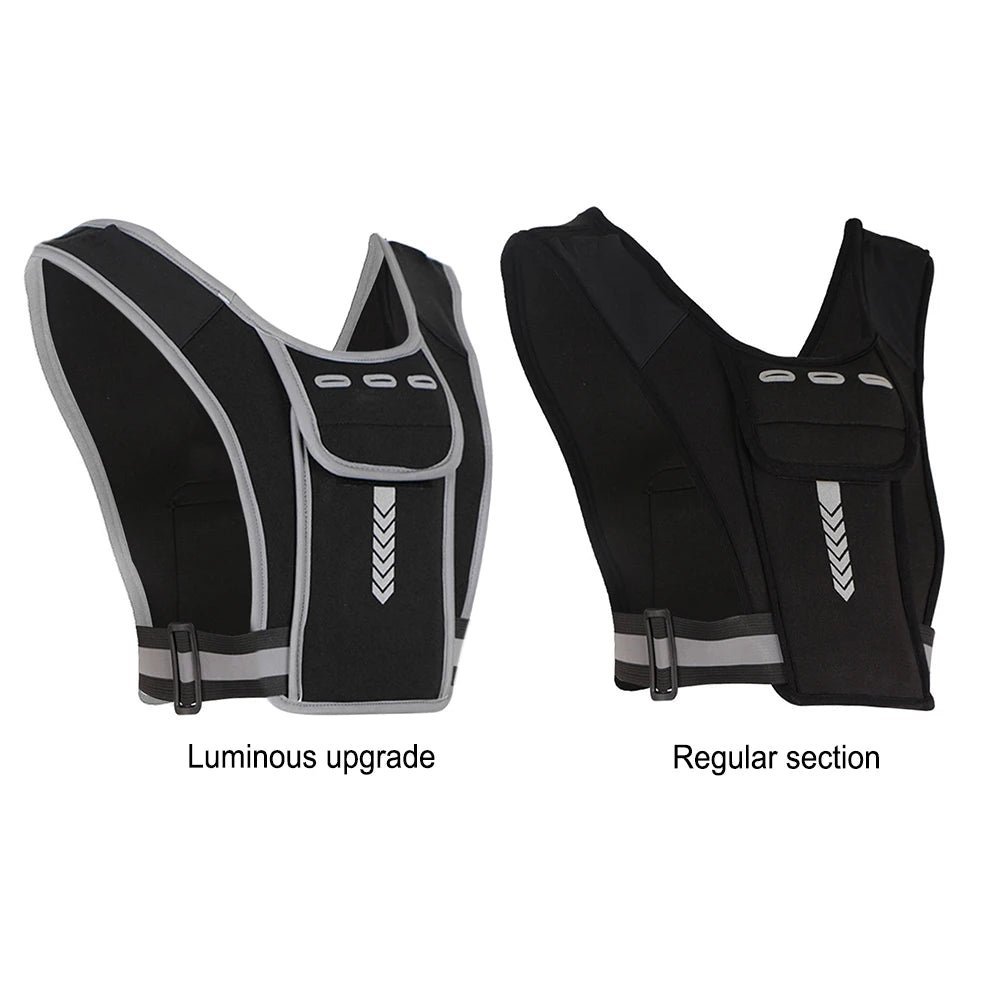 Sport Vest Phone Bag Reflective Sports Phone Chest Pack Multifunctional Phone Chest Pouch Lightweight for Outdoor Running Riding