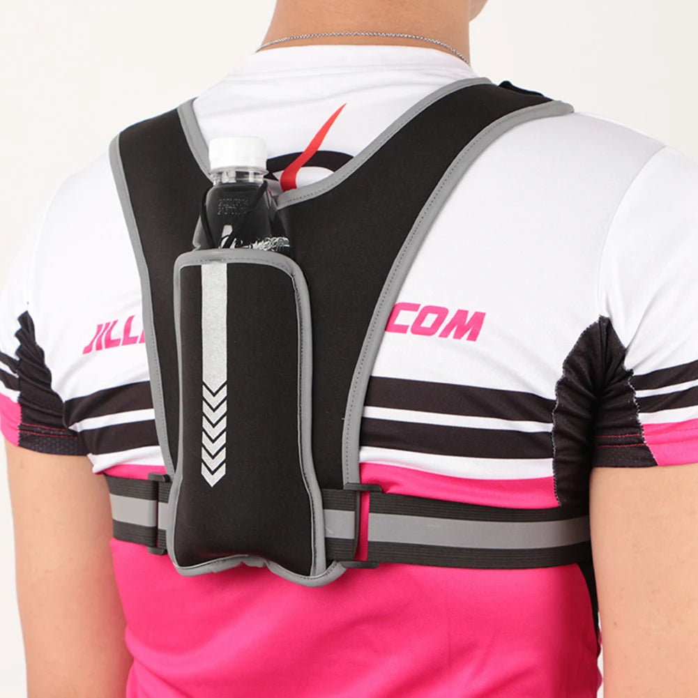 Sport Vest Phone Bag Reflective Sports Phone Chest Pack Multifunctional Phone Chest Pouch Lightweight for Outdoor Running Riding