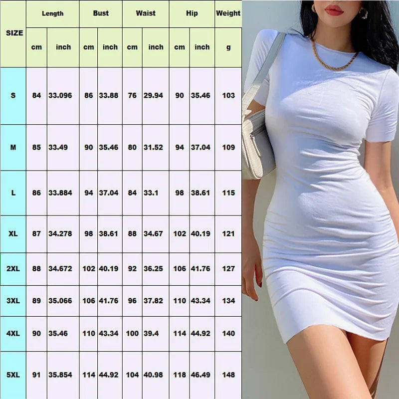 New Hello Kitty Women's Summer Mini Party Dress 2024 Slim Hip Sexy Tight Y2K Short Sleeve Round neck Cartoon Dresses Clothes